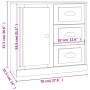 Sideboards 2 Stück weißes Sperrholz von vidaXL, Sideboards - Ref: Foro24-3185223, Preis: 209,44 €, Rabatt: %