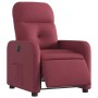 Sillón reclinable eléctrico tela rojo tinto