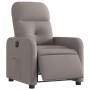 Sillón reclinable eléctrico tela gris taupé