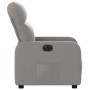 Sillón reclinable eléctrico tela gris taupé