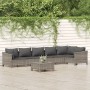 7-teiliges Gartenmöbel-Set und graue synthetische Rattankissen von vidaXL, Gartensets - Ref: Foro24-3187277, Preis: 576,66 €,...