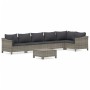 7-teiliges Gartenmöbel-Set und graue synthetische Rattankissen von vidaXL, Gartensets - Ref: Foro24-3187277, Preis: 576,66 €,...