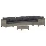 7-teiliges Gartenmöbel-Set und graue synthetische Rattankissen von vidaXL, Gartensets - Ref: Foro24-3187277, Preis: 550,36 €,...
