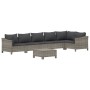 7-teiliges Gartenmöbel-Set und graue synthetische Rattankissen von vidaXL, Gartensets - Ref: Foro24-3187277, Preis: 576,66 €,...