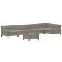 7-piece garden furniture set and gray synthetic rattan cushions by vidaXL, Garden sets - Ref: Foro24-3187277, Price: 550,36 €...