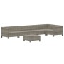 7-teiliges Gartenmöbel-Set und graue synthetische Rattankissen von vidaXL, Gartensets - Ref: Foro24-3187277, Preis: 576,66 €,...