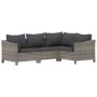 7-piece garden furniture set and gray synthetic rattan cushions by vidaXL, Garden sets - Ref: Foro24-3187277, Price: 550,36 €...