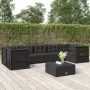 Garden furniture and cushions set 7 pieces black synthetic rattan by vidaXL, Garden sets - Ref: Foro24-3187165, Price: 662,38...