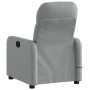 Sillón reclinable de masaje eléctrico tela gris claro