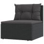 Garden furniture and cushions set 7 pieces black synthetic rattan by vidaXL, Garden sets - Ref: Foro24-3187165, Price: 573,81...