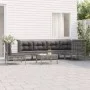 7-teiliges Gartenmöbel-Set und graue synthetische Rattankissen von vidaXL, Gartensets - Ref: Foro24-3187525, Preis: 389,57 €,...