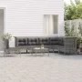 8-teiliges Gartenmöbel-Set und graue synthetische Rattankissen von vidaXL, Gartensets - Ref: Foro24-3187529, Preis: 432,16 €,...