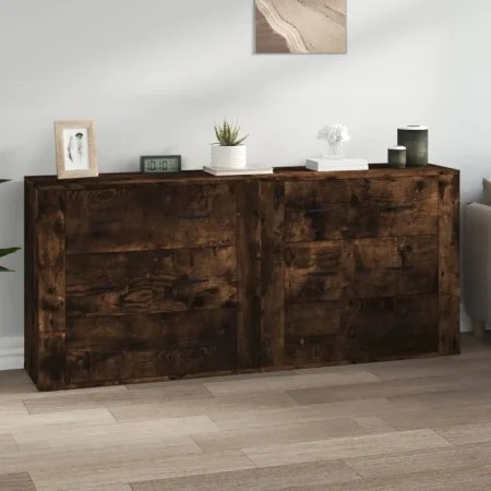 2-piece smoked oak plywood sideboards by vidaXL, Sideboards - Ref: Foro24-3185412, Price: 217,00 €, Discount: %