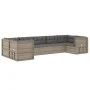 7-teiliges Gartenmöbel-Set und Kissen synthetisches Rattangrau von vidaXL, Gartensets - Ref: Foro24-3187248, Preis: 581,95 €,...