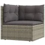 7-piece garden furniture set with gray synthetic rattan cushions by vidaXL, Garden sets - Ref: Foro24-3187248, Price: 581,95 ...