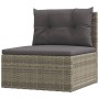 7-teiliges Gartenmöbel-Set und Kissen synthetisches Rattangrau von vidaXL, Gartensets - Ref: Foro24-3187248, Preis: 535,91 €,...