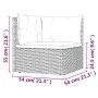 7-teiliges Gartenmöbel-Set und Kissen synthetisches Rattangrau von vidaXL, Gartensets - Ref: Foro24-3187248, Preis: 581,95 €,...