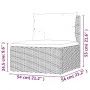 7-teiliges Gartenmöbel-Set und Kissen synthetisches Rattangrau von vidaXL, Gartensets - Ref: Foro24-3187248, Preis: 581,95 €,...