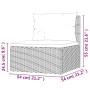 7-teiliges Gartenmöbel-Set und Kissen synthetisches Rattangrau von vidaXL, Gartensets - Ref: Foro24-3187248, Preis: 535,91 €,...