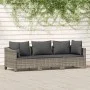 3-piece garden furniture set with gray synthetic rattan cushions by vidaXL, Garden sets - Ref: Foro24-3187262, Price: 280,20 ...
