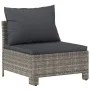 3-piece garden furniture set with gray synthetic rattan cushions by vidaXL, Garden sets - Ref: Foro24-3187262, Price: 280,20 ...