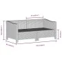 3-piece garden furniture set with gray synthetic rattan cushions by vidaXL, Garden sets - Ref: Foro24-3187262, Price: 280,20 ...