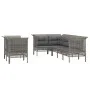 7-teiliges Gartenmöbel-Set und graue synthetische Rattankissen von vidaXL, Gartensets - Ref: Foro24-3187541, Preis: 449,96 €,...