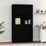 Aparador alto madera contrachapada negro de vidaXL, Aparadores - Ref: Foro24-3185384, Precio: 183,44 €, Descuento: %