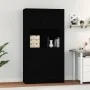 Aparador alto madera contrachapada negro de vidaXL, Aparadores - Ref: Foro24-3185384, Precio: 180,47 €, Descuento: %