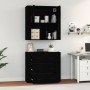 Aparador alto madera contrachapada negro de vidaXL, Aparadores - Ref: Foro24-3185384, Precio: 183,44 €, Descuento: %