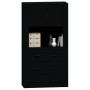 Aparador alto madera contrachapada negro de vidaXL, Aparadores - Ref: Foro24-3185384, Precio: 183,44 €, Descuento: %