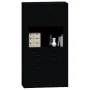 Aparador alto madera contrachapada negro de vidaXL, Aparadores - Ref: Foro24-3185384, Precio: 180,47 €, Descuento: %
