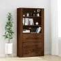 Hohes Sideboard aus braunem Eichensperrholz von vidaXL, Sideboards - Ref: Foro24-3185398, Preis: 146,18 €, Rabatt: %