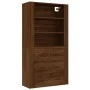 Tall oak brown plywood sideboard by vidaXL, Sideboards - Ref: Foro24-3185398, Price: 146,18 €, Discount: %
