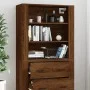 Tall oak brown plywood sideboard by vidaXL, Sideboards - Ref: Foro24-3185398, Price: 146,18 €, Discount: %