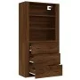 Hohes Sideboard aus braunem Eichensperrholz von vidaXL, Sideboards - Ref: Foro24-3185398, Preis: 146,18 €, Rabatt: %