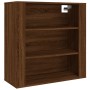 Aparador alto madera contrachapada marrón roble de vidaXL, Aparadores - Ref: Foro24-3185398, Precio: 150,92 €, Descuento: %
