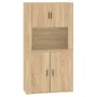 Hohes Sideboard aus eichenfarbenem Sperrholz von vidaXL, Sideboards - Ref: Foro24-3185354, Preis: 162,75 €, Rabatt: %
