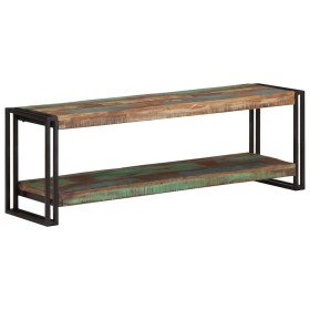 Mueble para la TV de madera maciza reciclada 120x30x40 cm