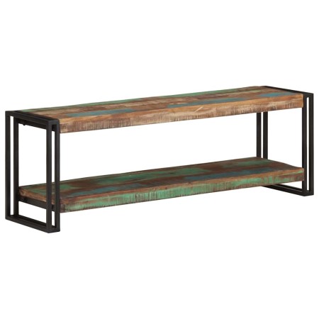 Mueble para la TV de madera maciza reciclada 120x30x40 cm