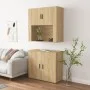 Aparador alto madera contrachapada color roble de vidaXL, Aparadores - Ref: Foro24-3185354, Precio: 163,27 €, Descuento: %