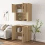 Hohes Sideboard aus eichenfarbenem Sperrholz von vidaXL, Sideboards - Ref: Foro24-3185354, Preis: 162,75 €, Rabatt: %