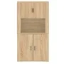 Hohes Sideboard aus eichenfarbenem Sperrholz von vidaXL, Sideboards - Ref: Foro24-3185354, Preis: 162,75 €, Rabatt: %