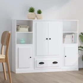 Tall sideboards 3 pieces white plywood by vidaXL, Sideboards - Ref: Foro24-3185319, Price: 210,76 €, Discount: %