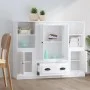 Hohe Sideboards, 3 Stück, weißes Sperrholz von vidaXL, Sideboards - Ref: Foro24-3185319, Preis: 210,76 €, Rabatt: %