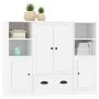 Hohe Sideboards, 3 Stück, weißes Sperrholz von vidaXL, Sideboards - Ref: Foro24-3185319, Preis: 210,76 €, Rabatt: %