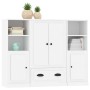 Hohe Sideboards, 3 Stück, weißes Sperrholz von vidaXL, Sideboards - Ref: Foro24-3185319, Preis: 217,01 €, Rabatt: %