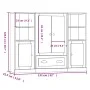 Hohe Sideboards, 3 Stück, weißes Sperrholz von vidaXL, Sideboards - Ref: Foro24-3185319, Preis: 210,76 €, Rabatt: %