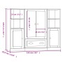 Hohe Sideboards, 3 Stück, weißes Sperrholz von vidaXL, Sideboards - Ref: Foro24-3185319, Preis: 217,01 €, Rabatt: %