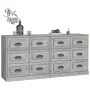 Aparadores 2 piezas madera contrachapada gris Sonoma de vidaXL, Aparadores - Ref: Foro24-3185285, Precio: 236,60 €, Descuento: %